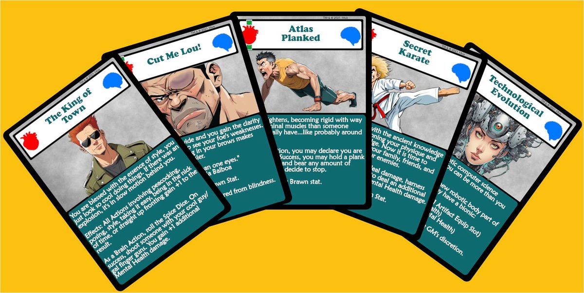 3Axe game components and artwork